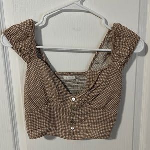 Cropped tank from tillys! Only worn once!